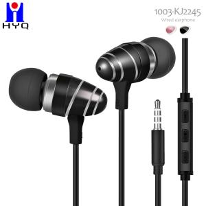 Quality 3.5mm Wired Metal Earbuds With Microphone In Ear Headphones Volume Control Mic Balanced Sound Extra Bass wholesale