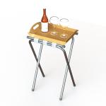 High Powder Coating Foldable Hotel Display Stand With Black Nylon Webbing