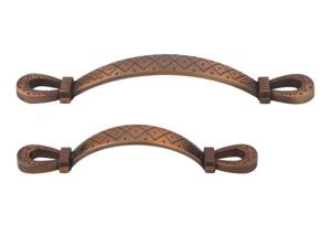 Quality furniture hardware Drawer Furniture Pull Handles Wardrobe cabinet pull handles in coffee color wholesale