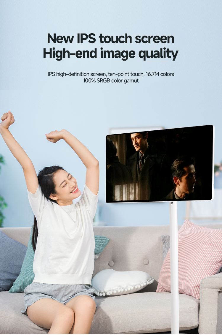 300cd/M Smart Portable TV 21.5 Inch IPS Portable Stand TV 60Hz