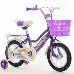 Fashionable Lightweight Kids Bike With Steel Carrier And Plastic Basket