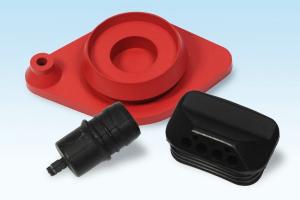 Quality SI FKM EPDM Custom Molded Rubber Parts High Temperature Resistance wholesale