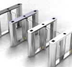 304 Stainless Steel 40w Waist Height Turnstiles