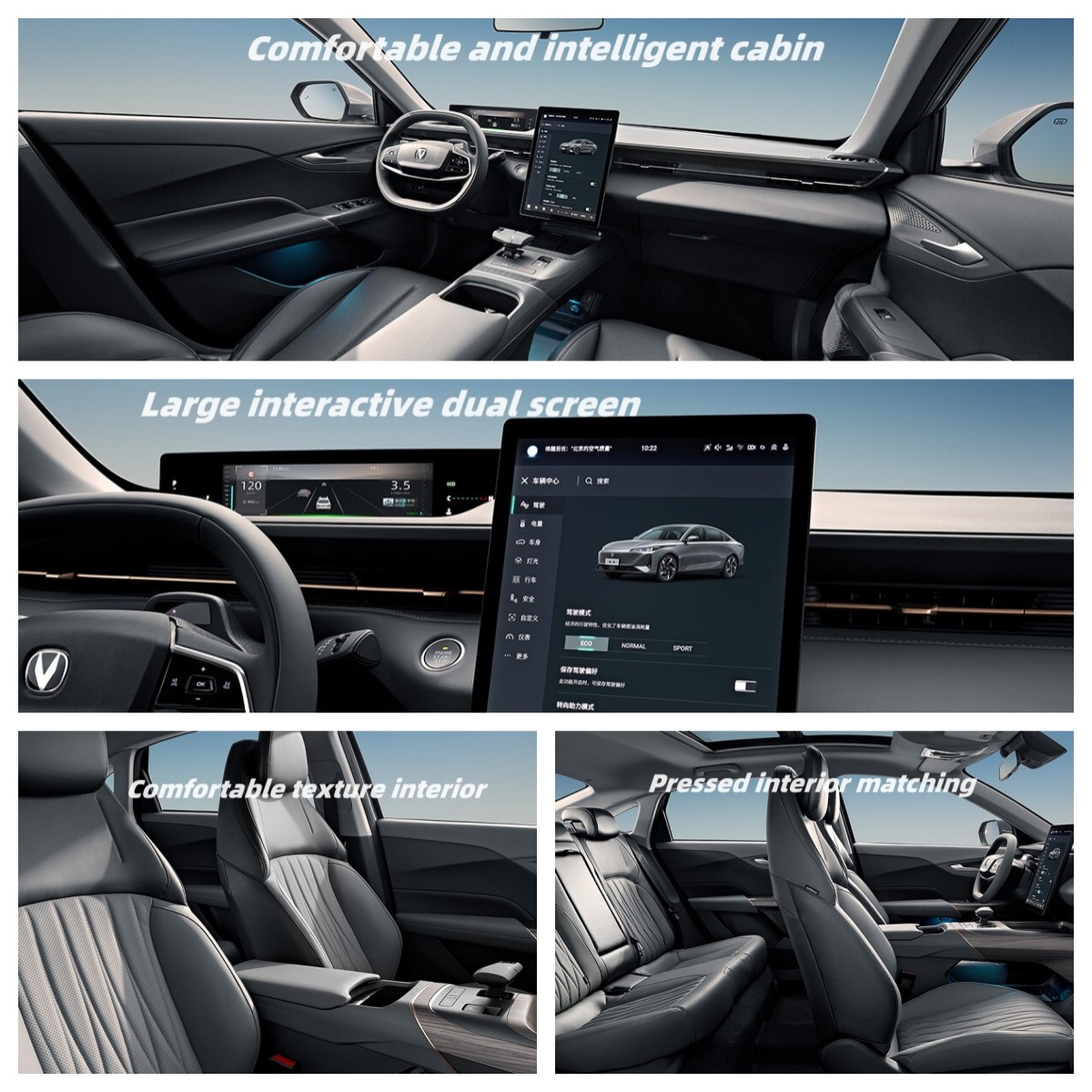 Experience the Power of Changan Yida's 2023 1.5T GDI DCT Flagship Sedan Advanced LED Headlights and 260N.m Engine Torque
