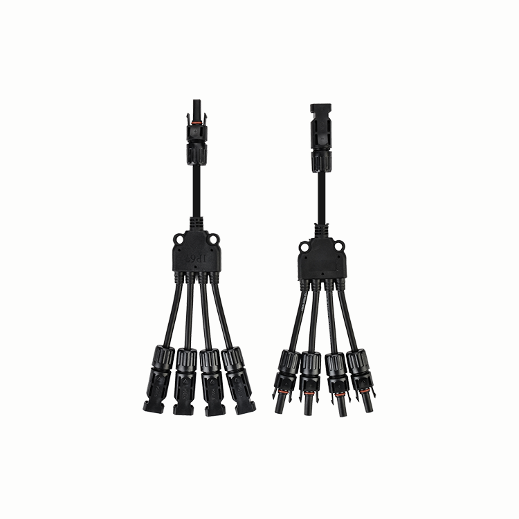 H1Z2Z2-K Solar PV Cable Connector Stranded 6mm Insulated Wire Connector Panel Solar Y Branch Cable DC 1500V 6mm PV Wire