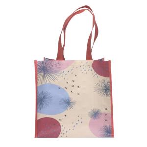 Quality RPET 38x31x16cm 120gsm Laminated Polypropylene Tote Bags wholesale