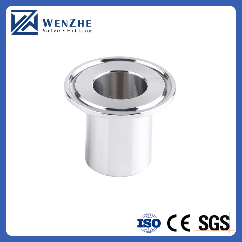304 Stainless Steel Vacuum Connector Flange Blind Fitting with Quick-Connecting Clamp