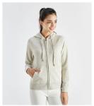 Unisex long sleeve winter rib cuff zipper up hoodies