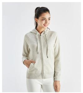 Quality Unisex long sleeve winter rib cuff zipper up hoodies wholesale