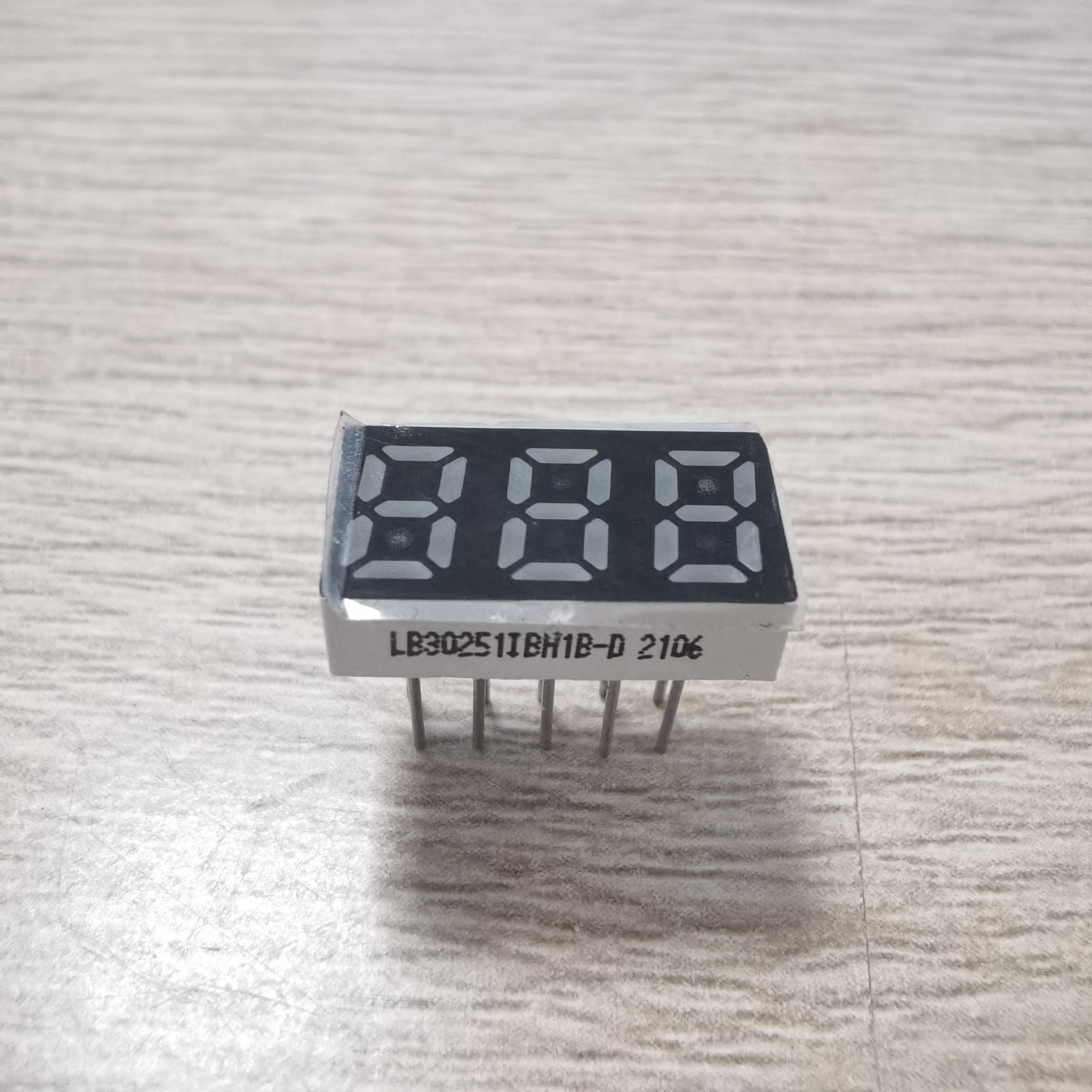 0.25 Inch 465nm 7 Segment Led Display 80mW Ultra Blue