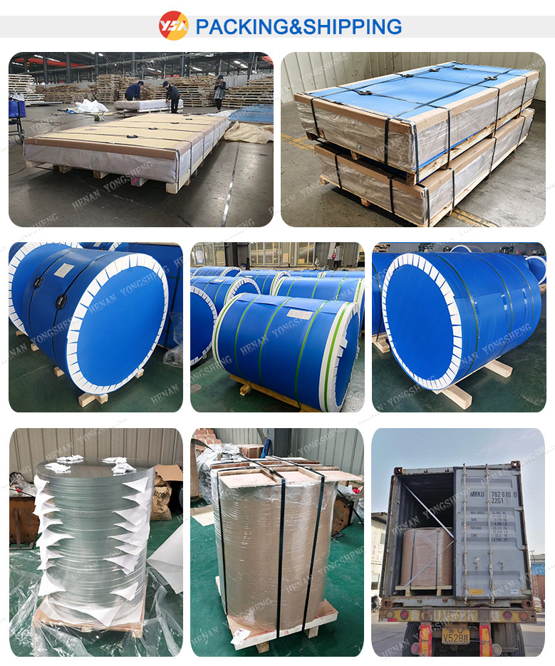1060 3003 3004 5052 PE Pvdf Prepainted Color Coated Aluminum Coil Sheet Roll Strip