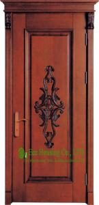 Quality Lacquer Finish 40mm Solid Timber Entry Door For Apartment, Outward Opening External Door wholesale