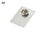 Square Stainless Steel Lapel Pin Badges Antique History Arts Design With Logo