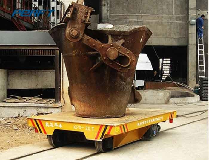 Steering 30t Customization Electric Transfer Cart Table Factory Use