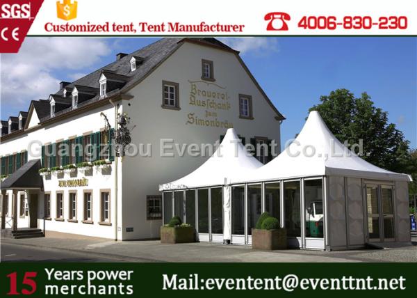 Big Wedding Luxury Camping Tent Waterproof Square Roll Up Windows With Mosquito