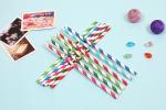Christmas cake pop paper straws
