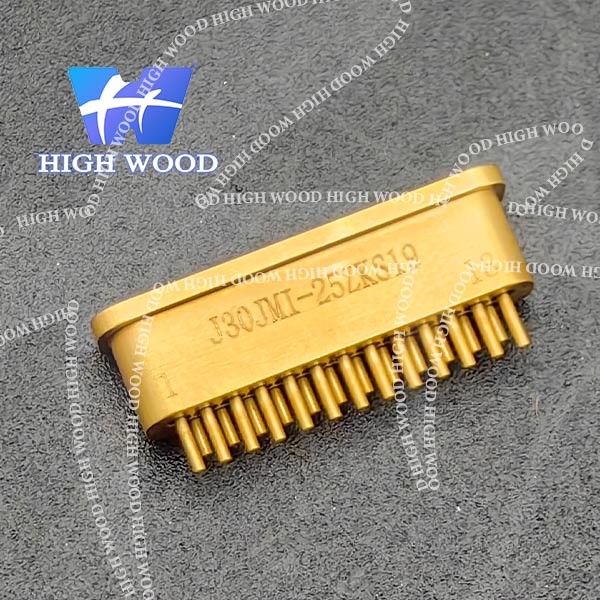 J30J SERIES Glass Sintered Gas Sealed Rectangular Electrical Connector , J30JM1-25ZKS19