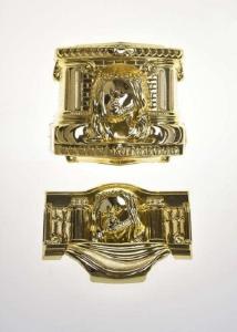 Quality Gold Metaillzation Coffin Fittings / Casket Hinges C020 With Free Sample wholesale