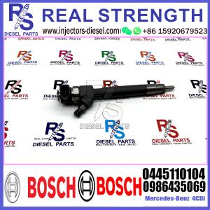 Quality Diesel Fuel Common Rail Injector 0445110104 0445110103 0986435043 0986435069 For Mercedes-Benz 4CDI Engine wholesale