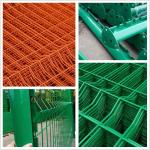 Steel Metal Garden Fence PVC Coated Green 3D V Triangle Bending Curved Welded
