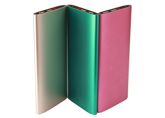 Ultra Thin Slim Metal Power Bank 10000mAh With Color Printing Logo