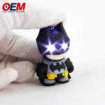 Customized Plastic Figurine Keychain Toys Flashlight Keychain