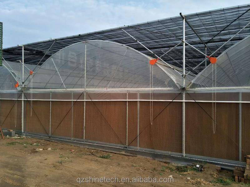 Water Evaporative Cooling Pad For Chicken Farm Hot Dip Galvanized Steel Aluminum Frame