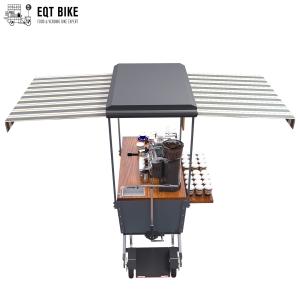 Quality Outdoor Mobile Vending Coffee Bike Cart 48V With Stainless Steel Work Table wholesale