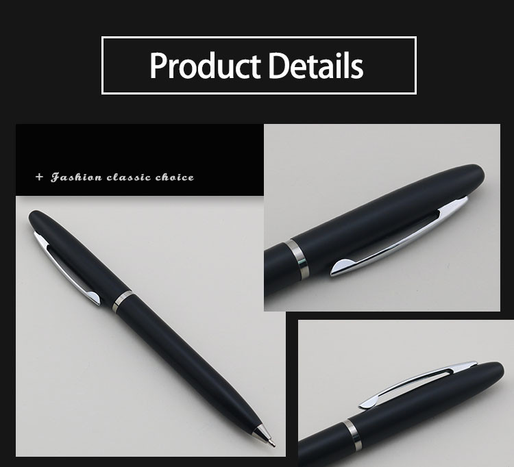 Matt Metal Ballpoint Pen Comfortable Grip 1.0mm Promotion Ball Pen For Office Business