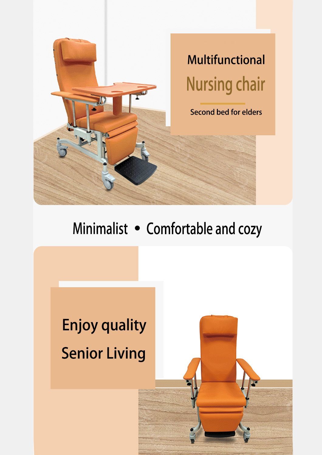 Versatile Nursing Chair for Home and Healthcare Settings