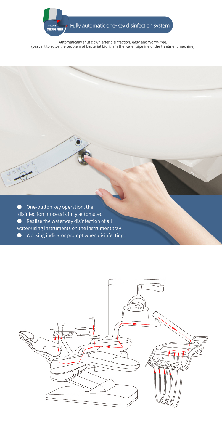 Electricity Dental Chair Stomatology Equipment With Water Purification System