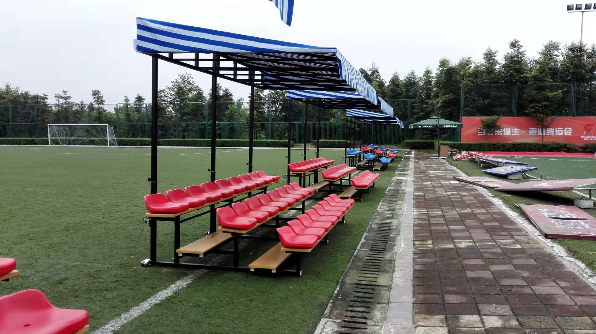 Anti Water Colored Low Back Chairs Portable Outdoor Bleachers