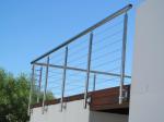 1.35mm Thickness Stainless Steel Stair Railing , SS Wire Balustrade No Welding