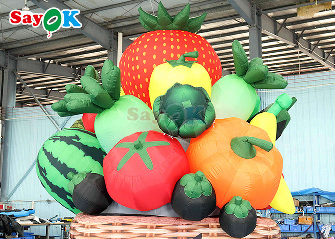 5m High Inflatable Fruit Vegetable Tree Orchard Plant Balloon For Stage Garden Park Decoration