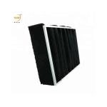 Activated Carbon Pocket Filters Synthetic Fiber Bag Air Filter With Aluminum