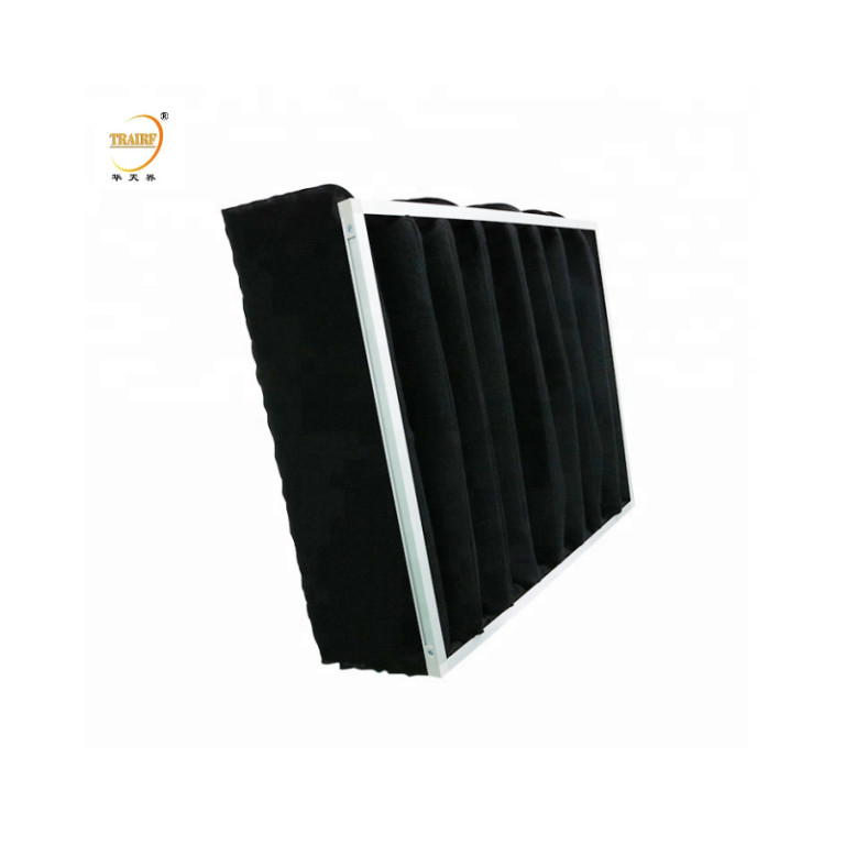 Spray Booth Ventilation Activated Carbon Pocket Air Filter For Clean Room Fan Filter Unit