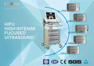 Quality Facial Anti Aging HIFU Beauty Machine No Radiation 50W Max Power White Color wholesale