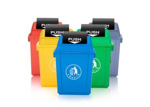 Quality Colorful Large Kitchen Trash Can / Durable 5 Gallon Trash Can With Lid wholesale