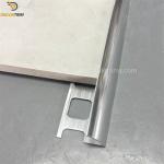 Polish Silver 12mm Tile Edge Trim , Aluminium 6063 Round Edge Metal Tile Trim