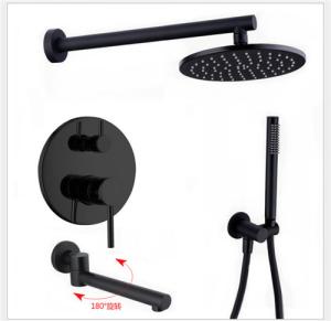 Quality Household Rust Proof Rain Shower Faucet , Round Head Wall Mount Shower Faucet wholesale