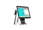 OEM All In One POS PC , Small Restaurant Cash Register Black White Color 4GB