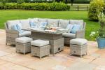 High - End Quality Outdoor Rattan Dining Set Big Table With Ice Pot