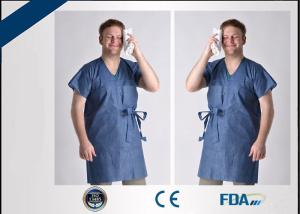 Quality Non Woven Disposable Isolation Gown , Hygienic Disposable Protective Coveralls wholesale