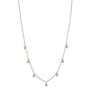 Quality CVD Round Cut Bezel Lab Grown Diamond Necklace 18K 14K 10K Solid Gold Clarity wholesale