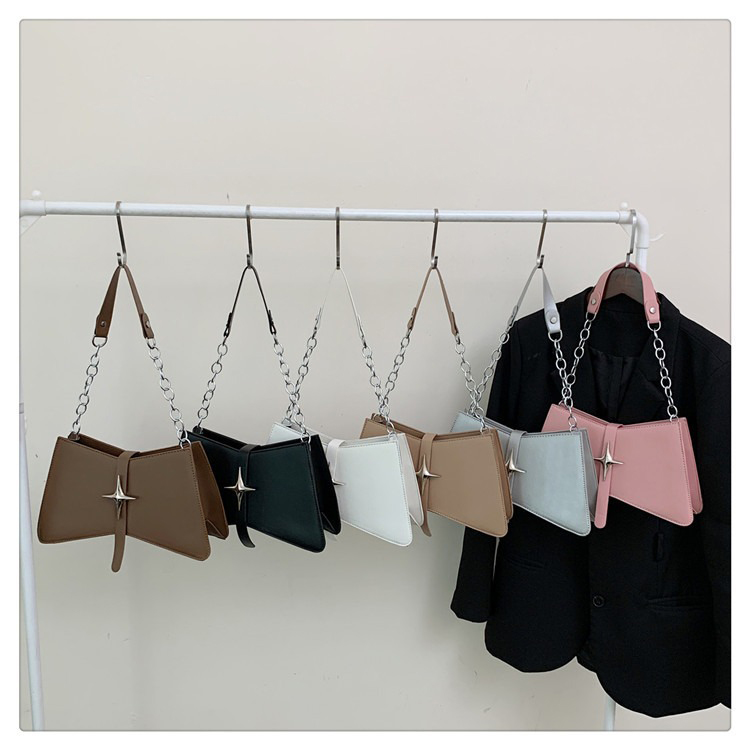 Custom Logo 2024 Trendy Purse Thick Chain Small Tote Shoulder Bags for Women Handbag