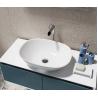 Buy cheap White Counter Top Wash Hand Basin Artificial Stone Bathroom Sink from wholesalers
