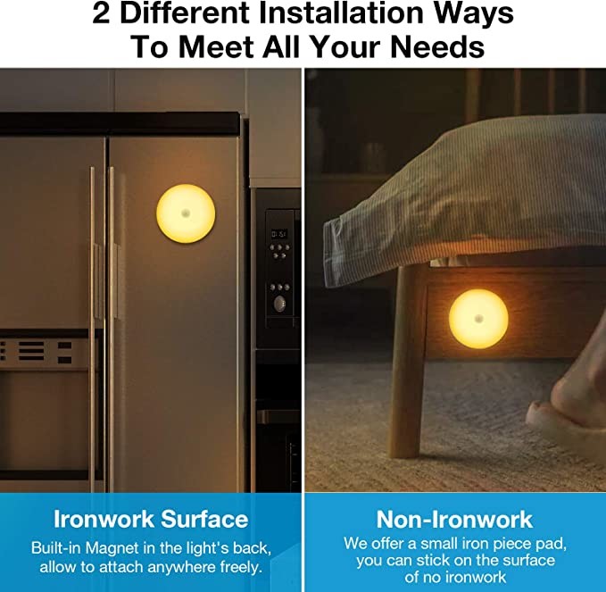 20LM 0.5W Detachable LED Night Light Rechargeable 0.1A With Dual USB Ports