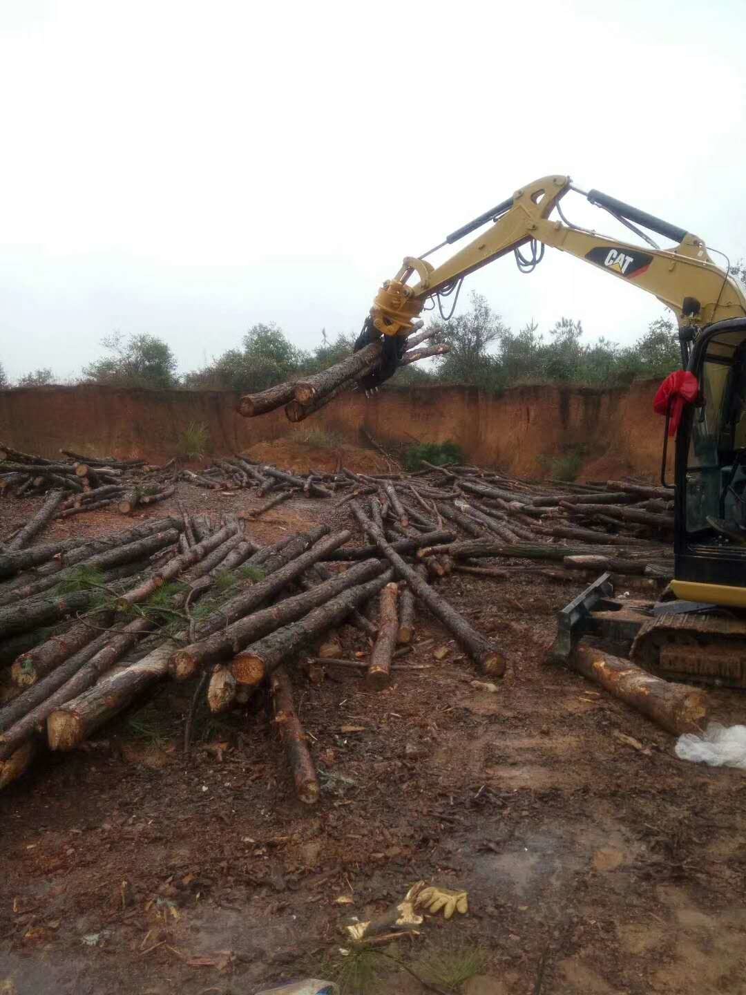 Wood Steel Stone Hydraulic Rock Grab For Excavators Versatile AppliC-A-Tions