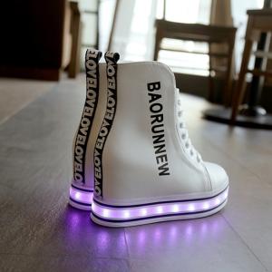 Quality Fast Moving Led Glow Product optical texture shoes wholesale