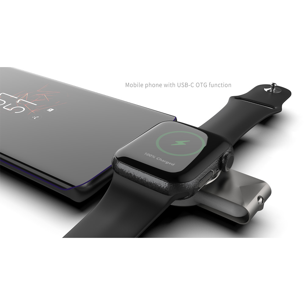 5V 0.5A White Apple Watch Wireless Charger With Wireless Magnetic Connection